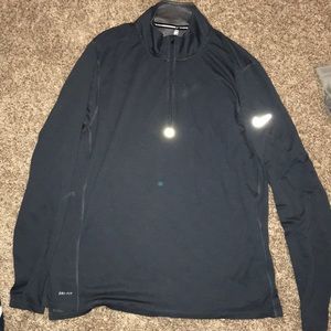 Long sleeve 3/4 zip Nike dri fit shirt
